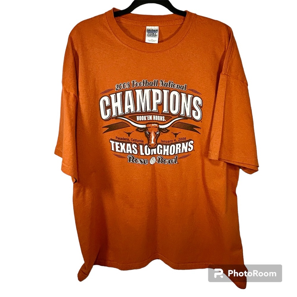 NCAA Texas Longhorns College University Football Fan 2005 Champions T Shirt 2XL
